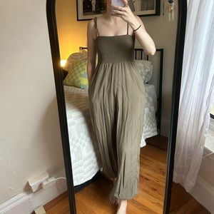 Urban Outfitters Olive Green Jumpsuit